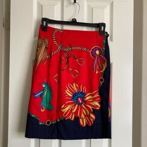 Vintage 80s Bentley Arbuckle Western Equestrian Wrap Skirt